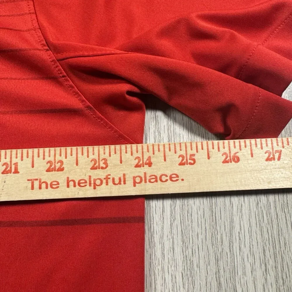 Ohio State Buckeyes Nike Golf Polo Men’s XL Scarlet Logo Dri Fit Performance EUC